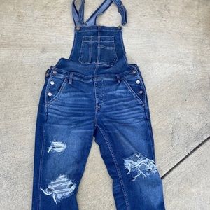American Eagle jean overalls